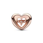 Conta Radiant Heart & Pedra Suspensa 782493C01