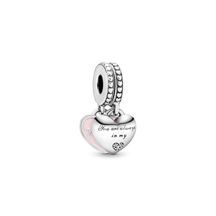 Conta Pandora Mother & Daughter Hearts x2 pendentes 792072EN40