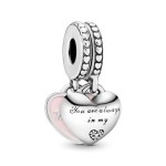 Conta Pandora Mother & Daughter Hearts x2 pendentes 792072EN40