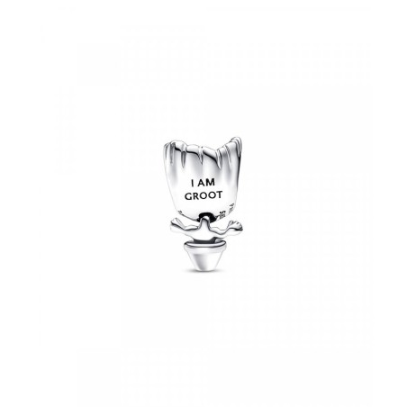 Marvel Groot sterling silver charm with brown crystal