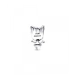 Marvel Groot sterling silver charm with brown crystal