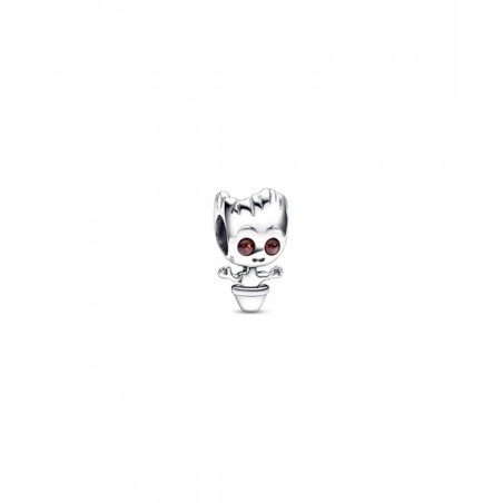 Marvel Groot sterling silver charm with brown crystal