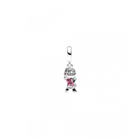Marvel Star Lord sterling silver dangle with red cubic zirconia, transparent red