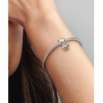 Marvel Rocket sterling silver charm with black and transparent orange enamel