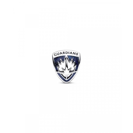 Marvel Rocket and Groot sterling silver charm with dark blue and shimmering blue