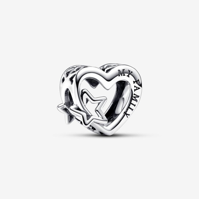 Pandora Family Heart and Star 792829C00