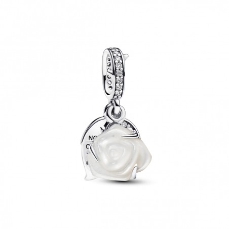 Conta Pendente Rosa Branca em Flor 793200C01