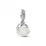 Conta Pendente Rosa Branca em Flor 793200C01