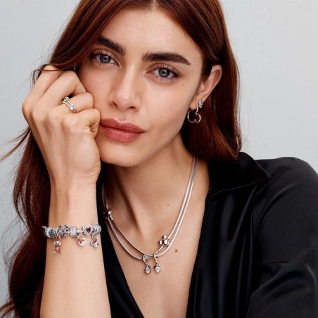 Conta Pandora Coroa de Natal Mickey Disney 793531C01