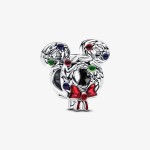 Conta Pandora Coroa de Natal Mickey Disney 793531C01