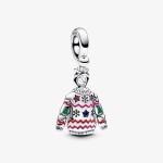 Conta Pandora Pendente Camisola de Natal 793596C01