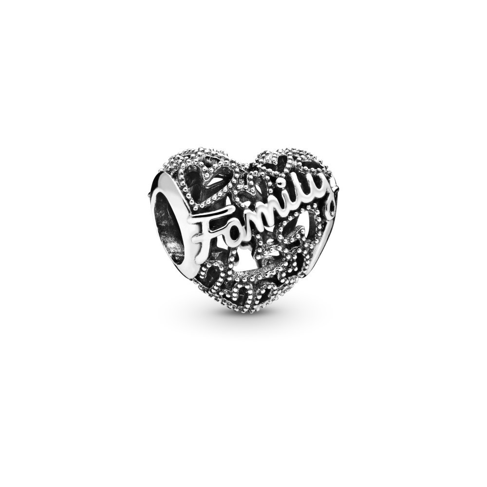 Conta Familia coraçao rendilhado