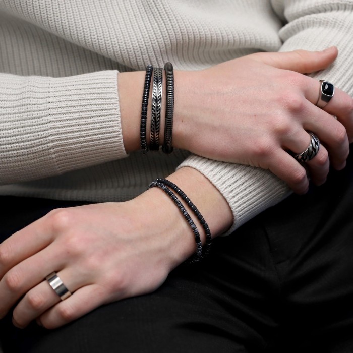 Pulseira Frank 1967 de Aço e Contas Coloridas 7FB-0598