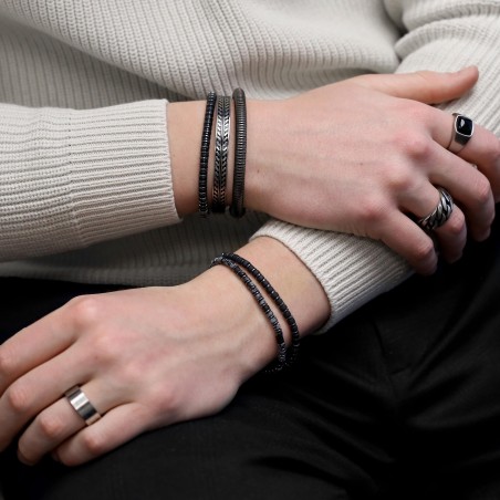 Pulseira Frank 1967 de Aço e Contas Coloridas 7FB-0598