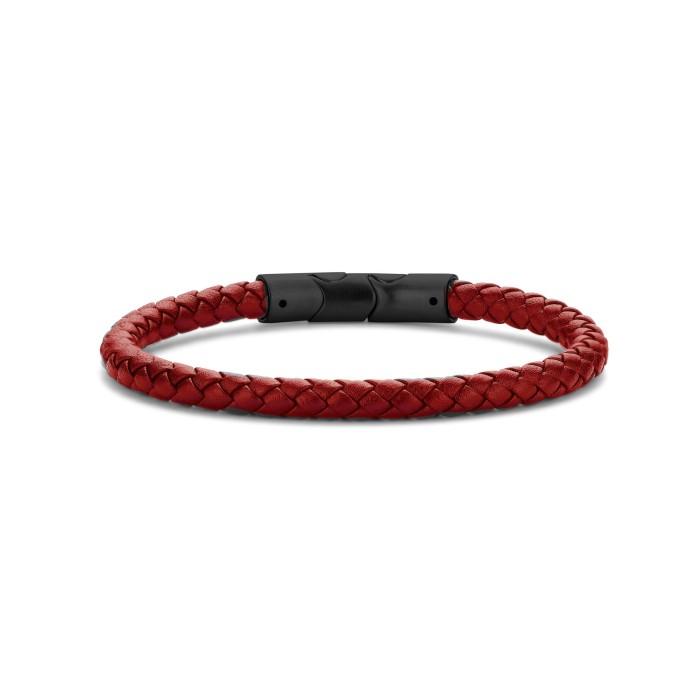 Pulseira Frank Couro Vermelho 7FB-0663