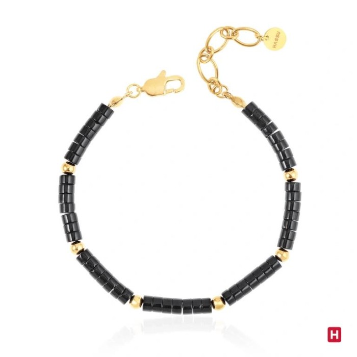 Pulseira Hassu Golden Black 7HSS010728C