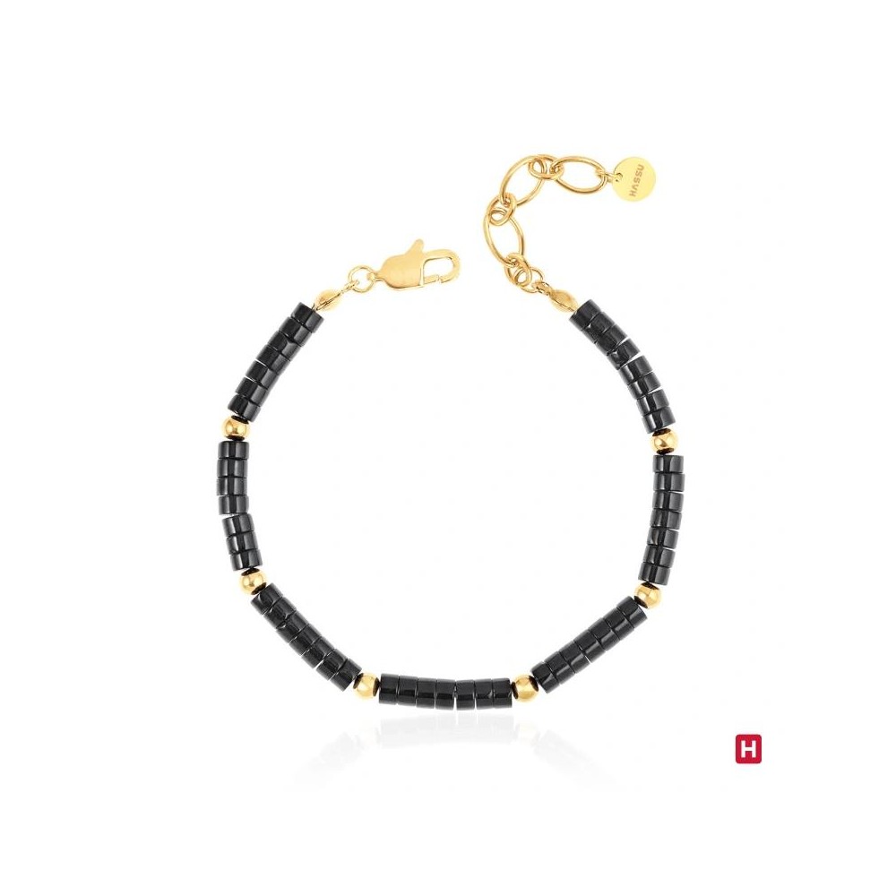 Pulseira Hassu Golden Black 7HSS010728C