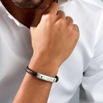 Pulseira Anjewels Race Road de Couro AA.P197BR.M