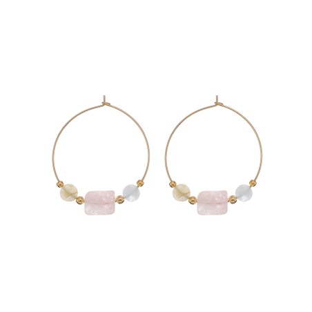 Brincos Alisia Argolas C/Pedras AL2547-ORO