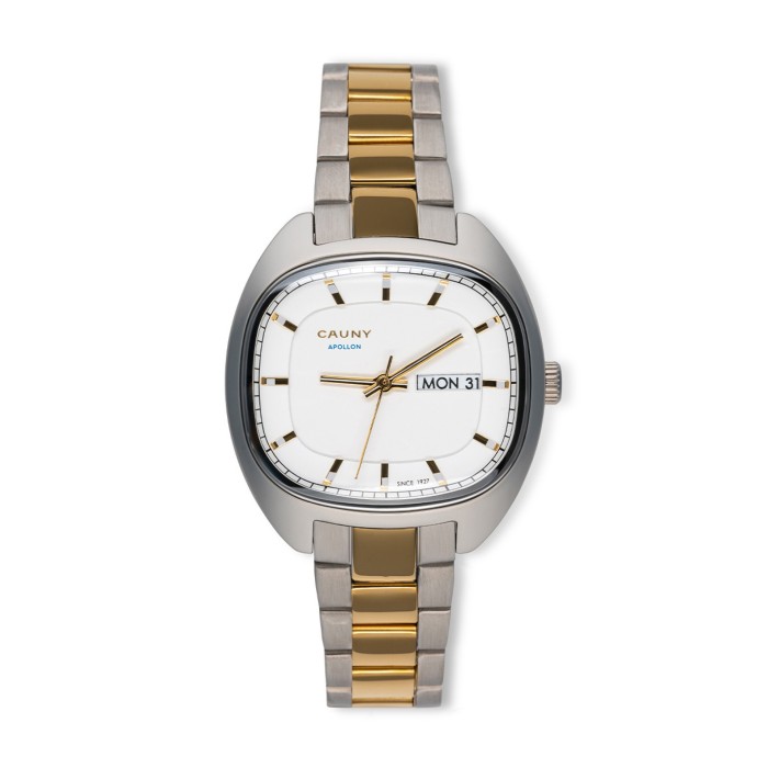 REL. CAUNY, APOLLON, 36, 3H, MST BR&DOU, CX PRTE, BR AÇO BICOLOR