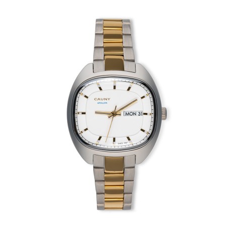 REL. CAUNY, APOLLON, 36, 3H, MST BR&DOU, CX PRTE, BR AÇO BICOLOR