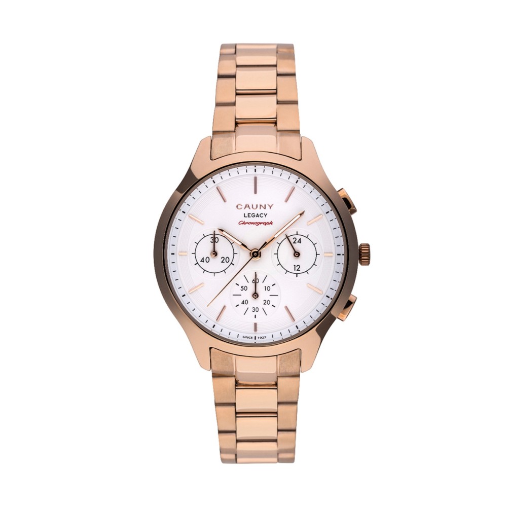 REL. CAUNY, LEGACY, 36, CRONO, MST BR&DOU.ROSA, CX DOU.ROSA, BR AÇO DOU.ROSA