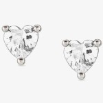 NN F, SENTIMENTAL BRINCOS, PRATA 925, CORAÇÃO (PRATEADO) (0,8gr)