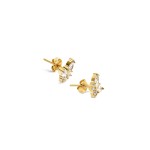 Brincos One Butterfly Crystal Gold OJBE03G