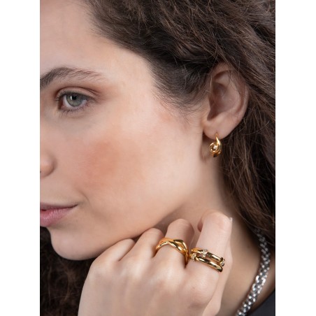 Brincos One InfinityTwisted Gold OJIFE03G