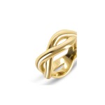 Anel One Senhora Infinity Crossed Gold  OJIFR01G