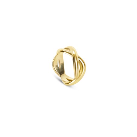 Anel One Senhora Infinity Crossed Gold  OJIFR01G