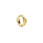 Anel One Senhora Infinity Crossed Gold  OJIFR01G
