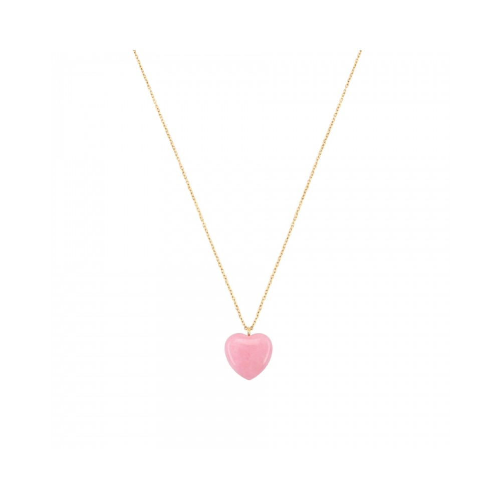 Colar One Neckmess Heart Big Pink OJNN24G