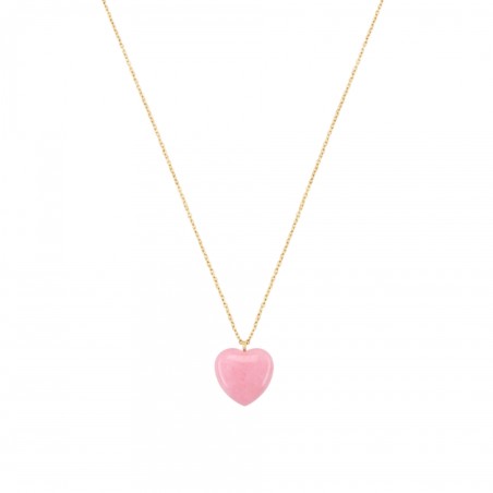 Colar One Neckmess Heart Big Pink OJNN24G