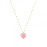 Colar One Neckmess Heart Big Pink OJNN24G