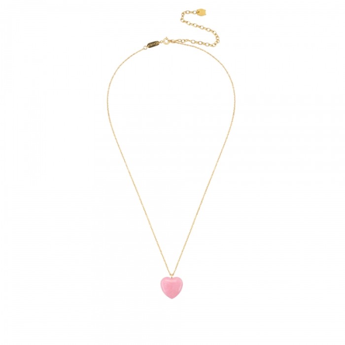 Colar One Neckmess Heart Big Pink OJNN24G