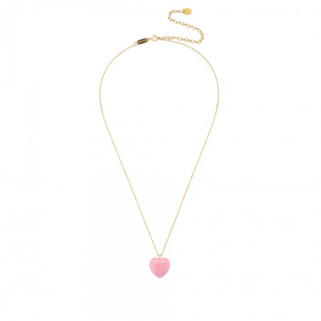 Colar One Neckmess Heart Big Pink OJNN24G