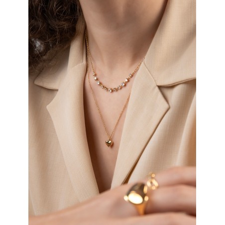 Colar One Neckmess Heart Gold OJNN28G