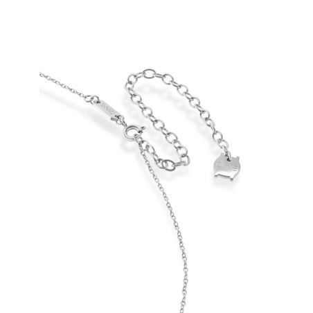 Colar One Neckmess Heart Big Silver OJNN29S