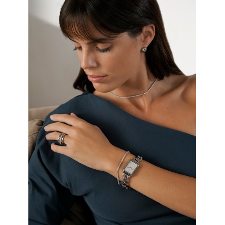 Pulseira One Silver Frost Refined OJSFB01S