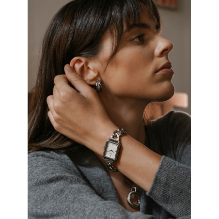 Brincos One Silver Frost Crystal OJSFE02S