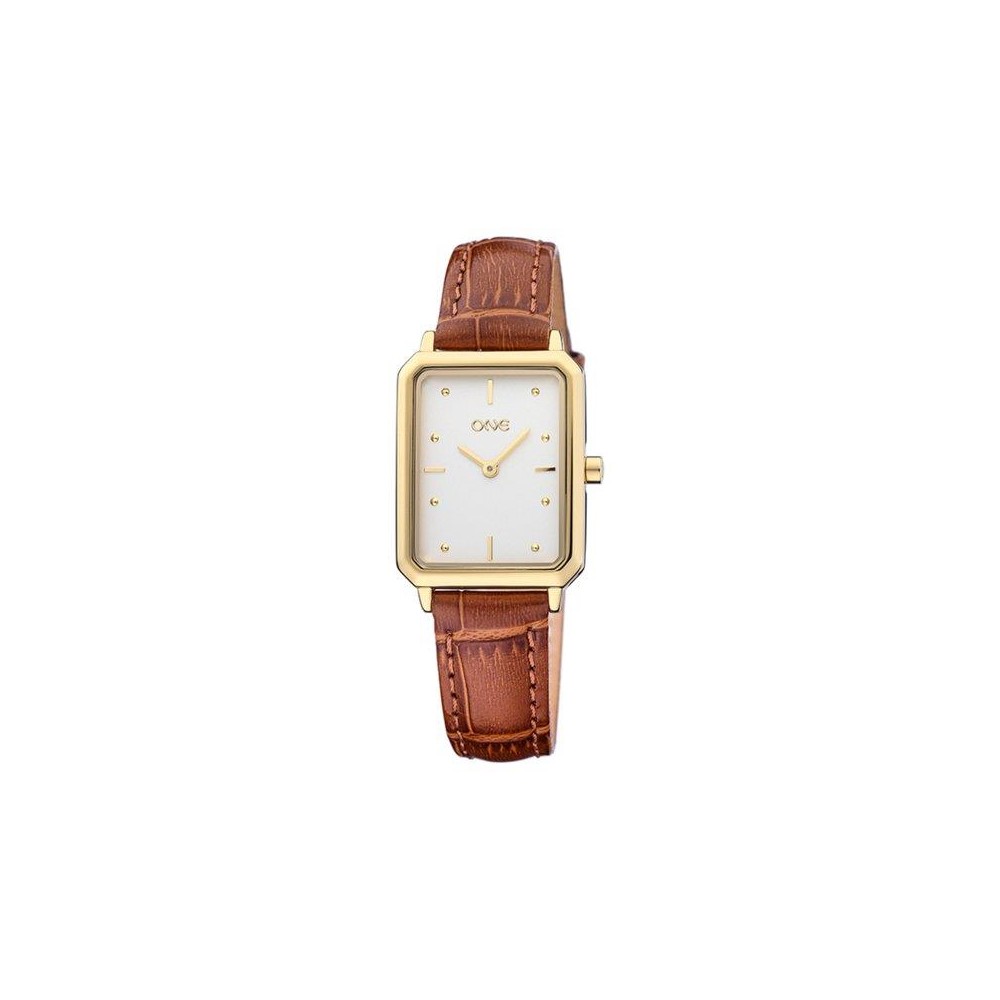 Relógio One Dare Gold Leather Brown OL9460BC41L