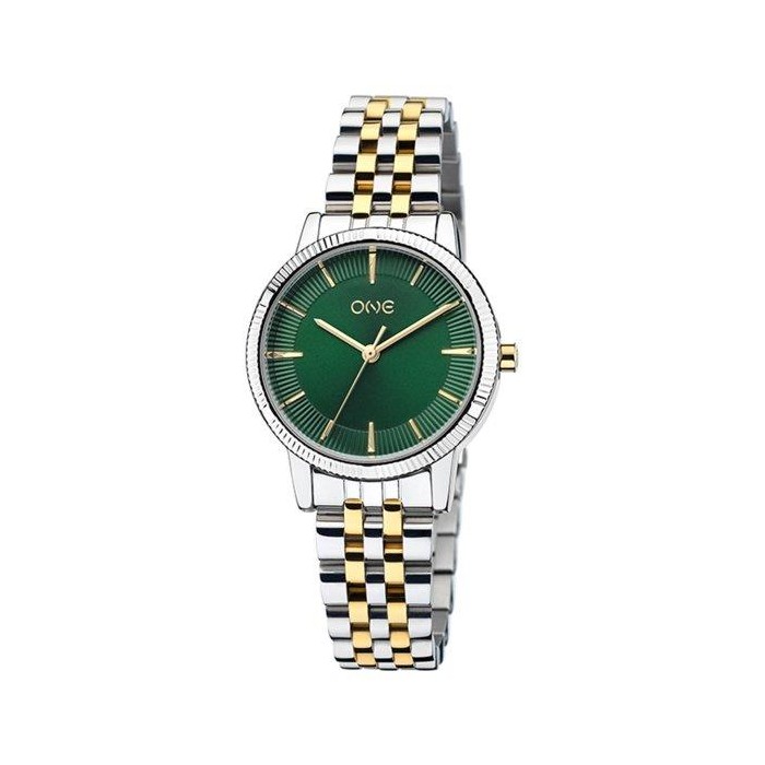 Relógio One Splendora Bicolor Green Dial OL9586VB42L