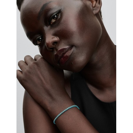 Pulseira Malha Snake Cordão Azul 593816C01