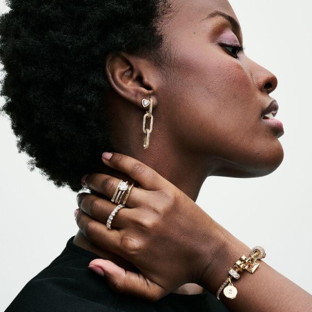 Anel Pandora Pavé Azul 162528C01-52