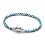 Pulseira Malha Snake Cordão Azul 593816C01