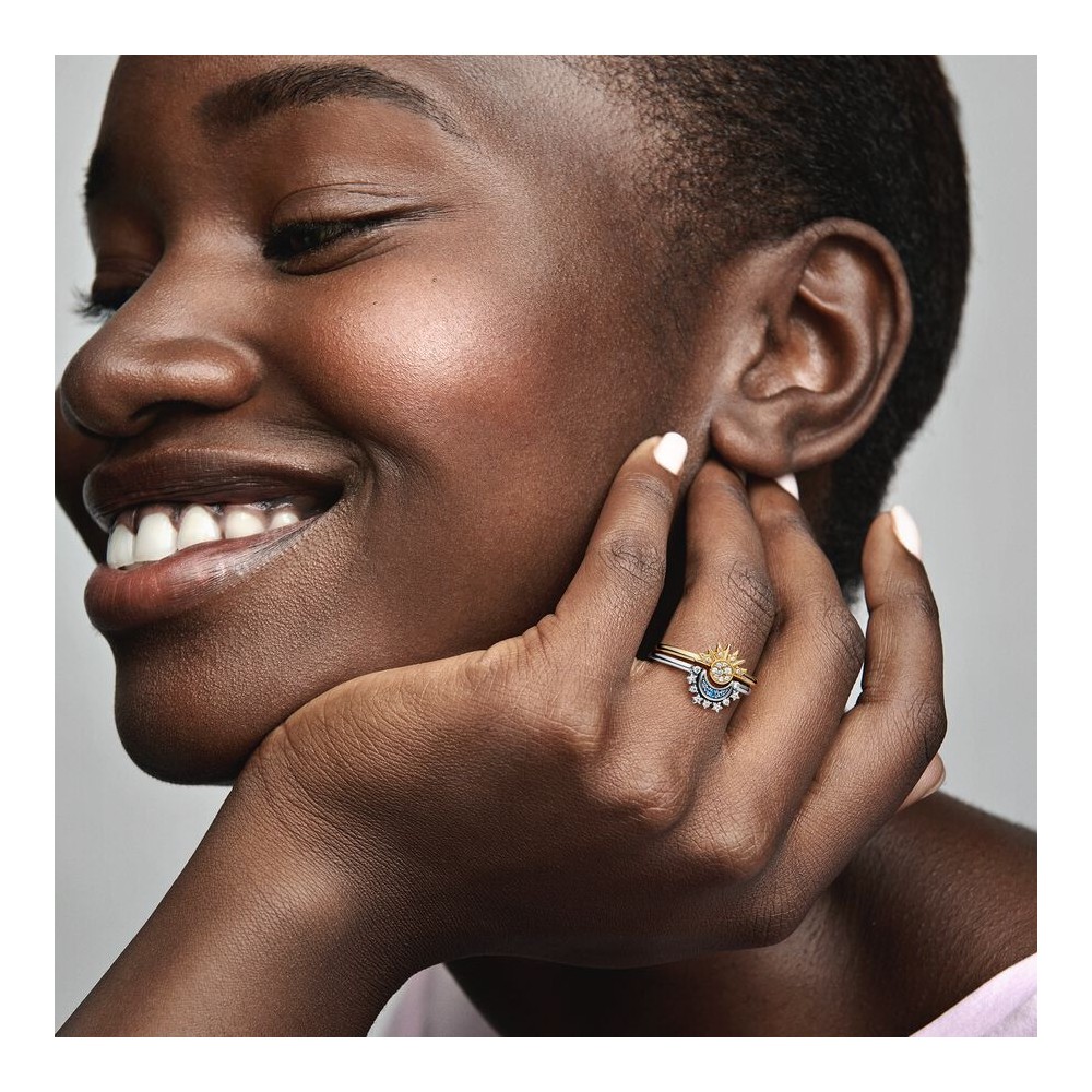 Pandora Anel Celestial Sparkling Sun 162674C01