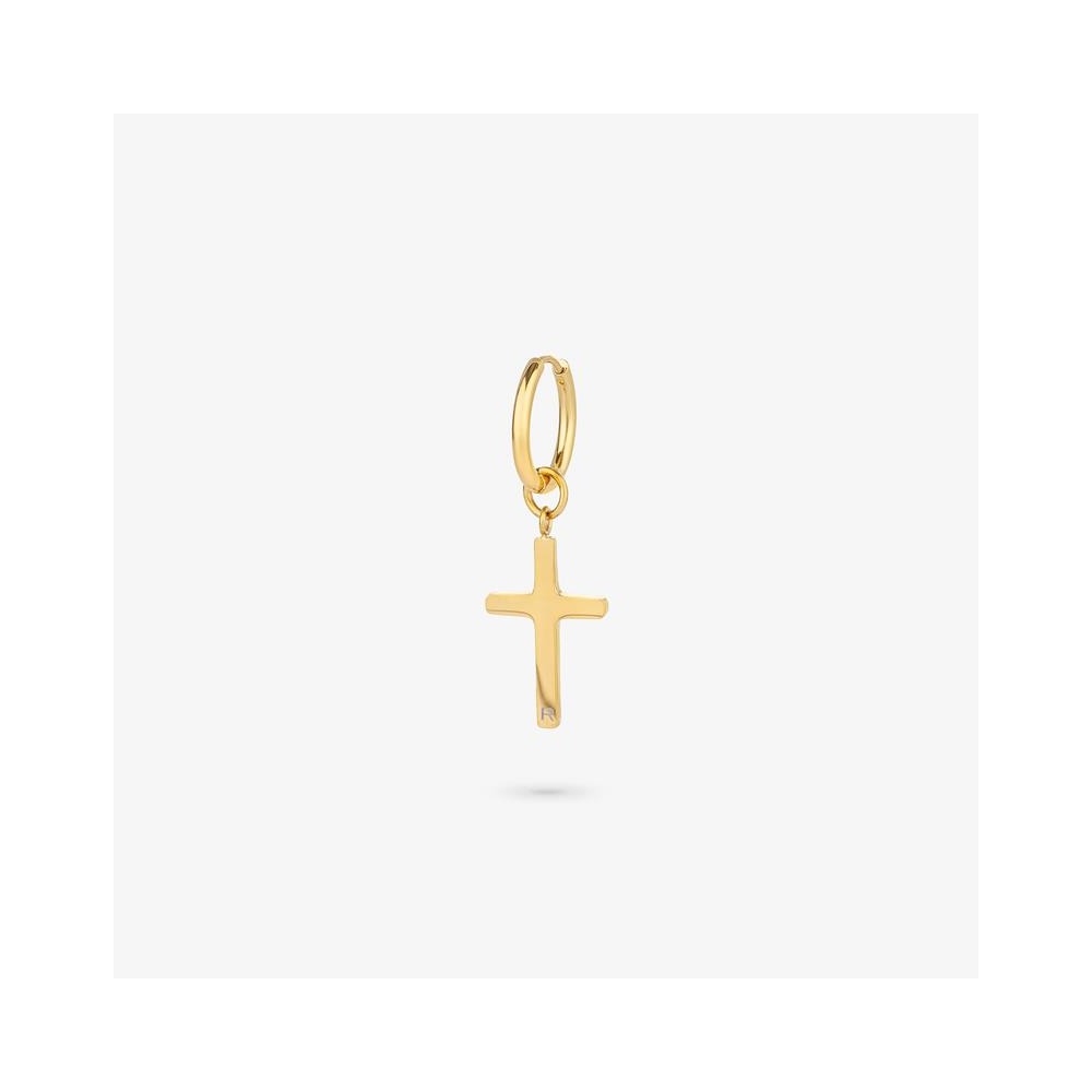 Brinco Radiant Homem Cruz Dourada RH000041