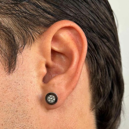 Brinco Radiant Redondo Homem Perez Prateado RH000156