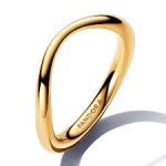 Anel design orgânico14k Gold-plated ring 163314C00